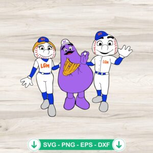 New York Mets Mascot SVG file for Cricut cutting file