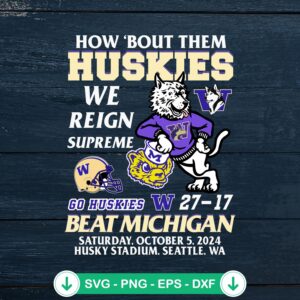 How 'Bout Them Huskies SVG file for Cricut and cutting machines