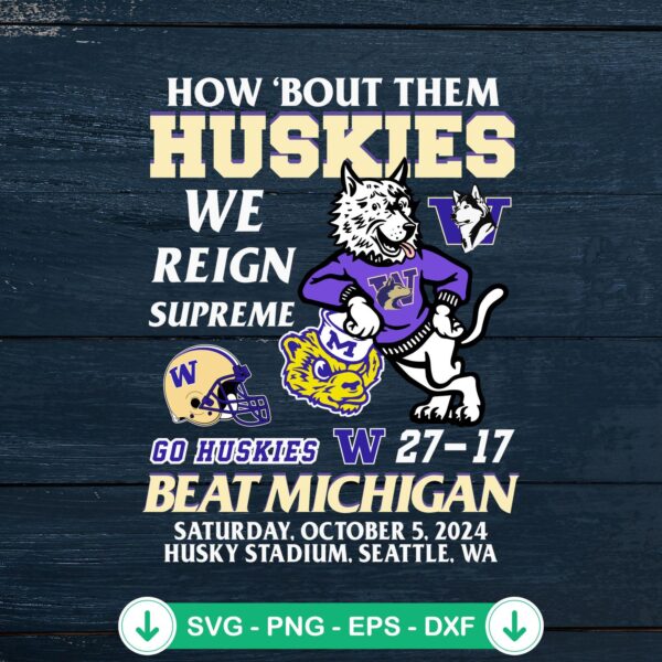 How 'Bout Them Huskies SVG file for Cricut and cutting machines