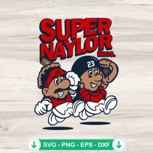 Josh Naylor and Bo Naylor SVG file - Super Naylor Bros cricut svg cutting file