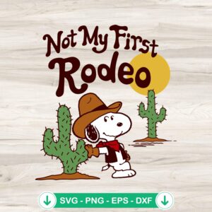 Peanuts Snoopy Cowboy SVG file for Cricut cutting machine
