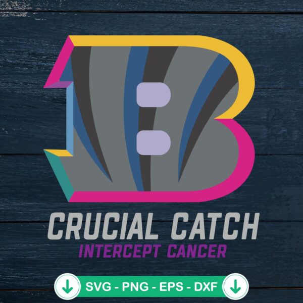 Cincinnati Bengals 2024 SVG file for NFL Crucial Catch