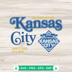 Kansas City Royals Playoff Bound SVG file for Cricut