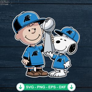 Charlie Brown x Snoopy SVG file for NFL Super Bowl Champions