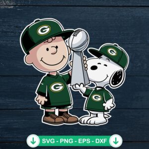 Charlie Brown x Snoopy SVG file for Super Bowl Champions design