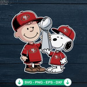 Charlie Brown x Snoopy SVG file - NFL Super Bowl Champions cutting file