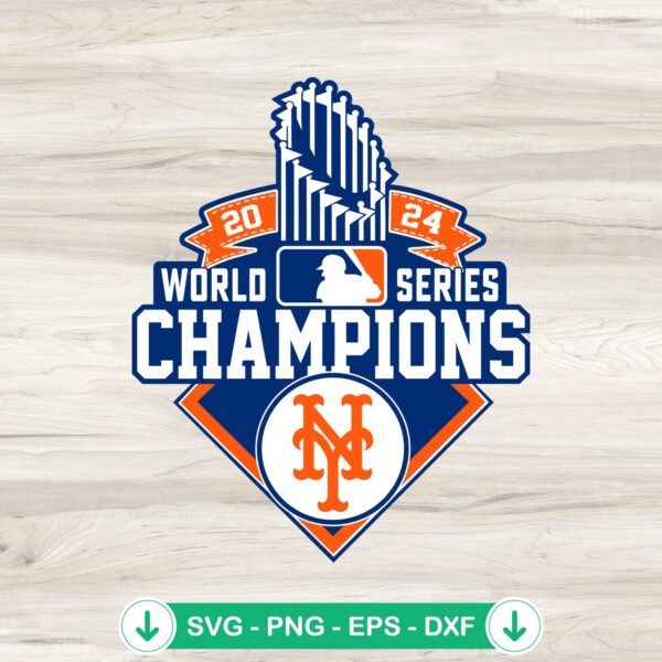 New York Mets Baseball Trophy SVG file for Cricut cutting