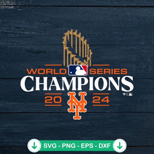 New York Mets MLB Trophy SVG file for Cricut cutting machine