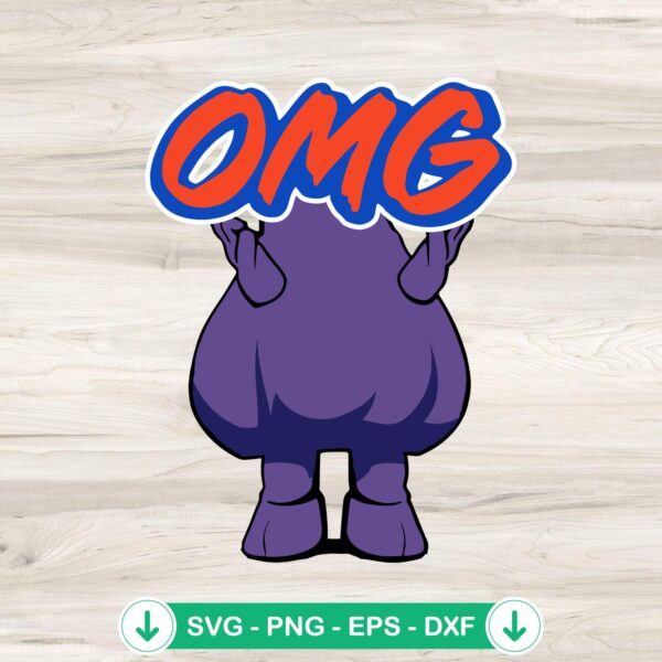 New York Monster Grimace OMG SVG file for Cricut, cutting file