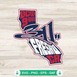 311 Fresno CA Oct 9 2024 tour svg file for cricut