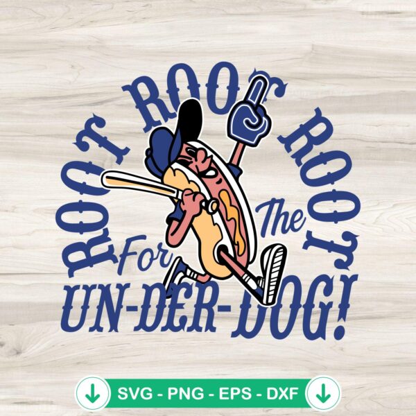 Root For The Underdog SVG file for Kansas City Royals, Cricut cut file