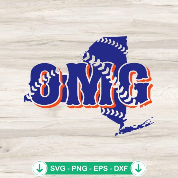 Funny Says OMG Baseball Lovers SVG file for Cricut