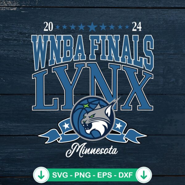 WNBA Minnesota Lynx Finals 2024 SVG file for cricut cutting machine