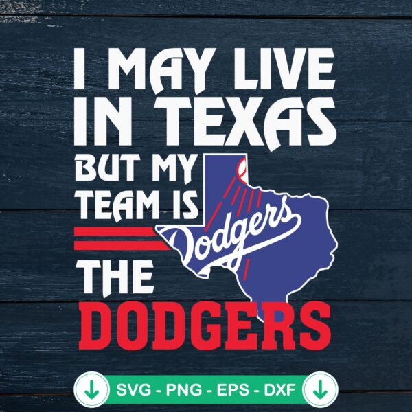 LA Dodgers SVG file for cutting machine and DIY crafts