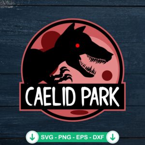 Caelid Park x Jurassic Park Logo SVG file for cutting machine