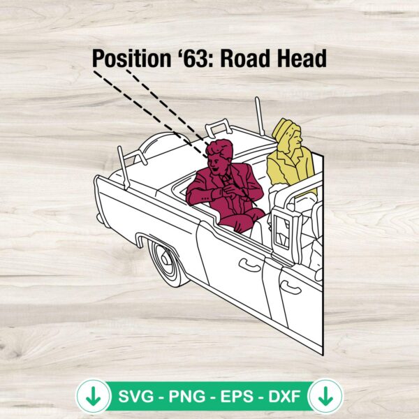 Position 63 Road Head SVG file for Cricut, cutting file