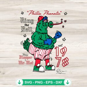 Phillie Phanatic SVG file for Cricut cut files