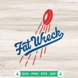Fat Wreck Chords MLB 2024 SVG file - Los Angeles Dodgers cricut svg