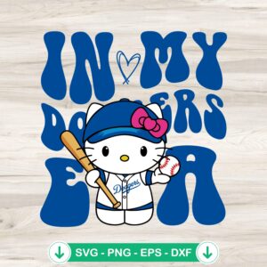 In My Dodgers Era Groovy SVG file for Cricut cutting machines
