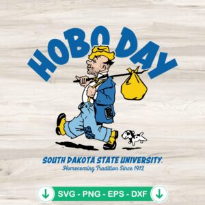 mockup-228367.jpg South Dakota State University SVG file for Hobo Day vintage cut file