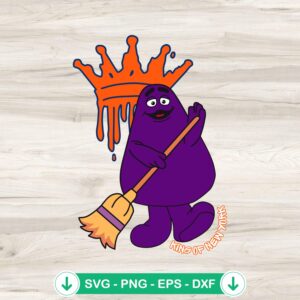 MLB King Of New York Grimace SVG file for Cricut or Silhouette