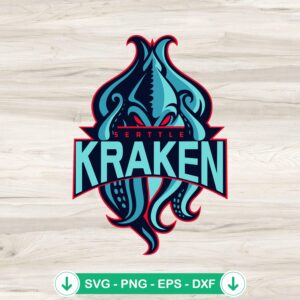 Seattle Kraken SVG file for cutting machines, Cricut SVG