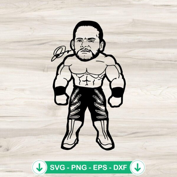 WWE Chris Benoit SVG file for cutting machines