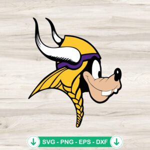 Minnesota Vikings Goofy Disney SVG file for Cricut