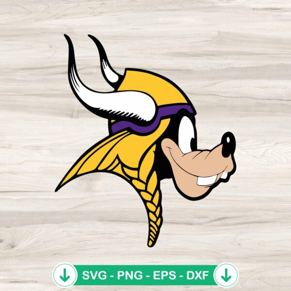Minnesota Vikings Goofy Disney SVG file for Cricut