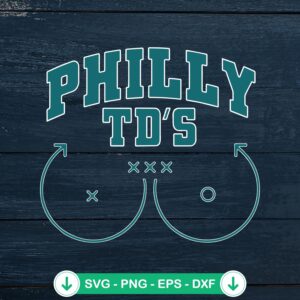 Philly TD's NFL Football SVG file for Cricut cutting machine