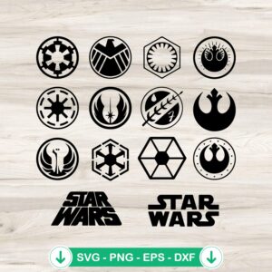 Star Wars Empire logo SVG file for cutting machine