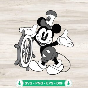 Steamboat Willie Mickey SVG file for cutting machines