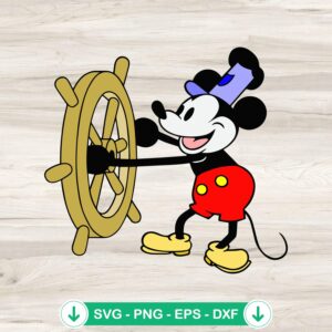 Steamboat Willie Disney SVG file for Cricut cutting machine