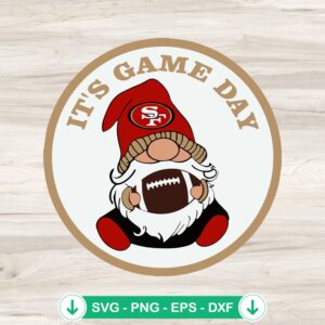 San Francisco 49ers SVG file for football DIY projects