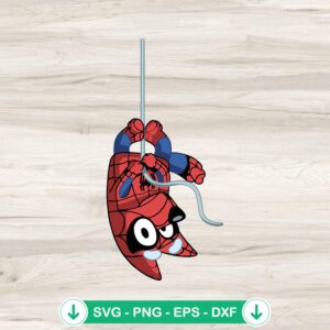Bluey Spider Man SVG file, cricut svg cutting file