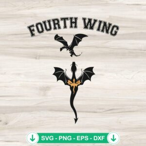 Fourth Wing Dragon SVG file, cricut svg cutting file, fantasy theme