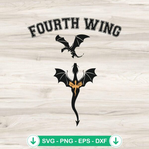 Fourth Wing Dragon SVG file, cricut svg cutting file, fantasy theme