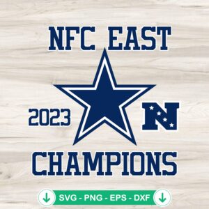 Dallas Cowboys NFC East Champions SVG file for Cricut