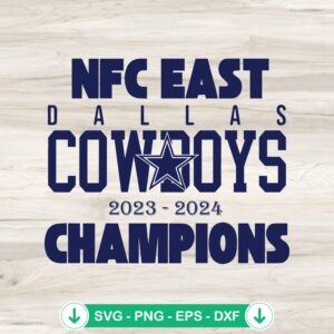NFC East Champions Dallas Cowboys 2023 SVG file for cutting machines