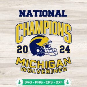 Michigan Wolverines Championship SVG file for Cricut and cutting