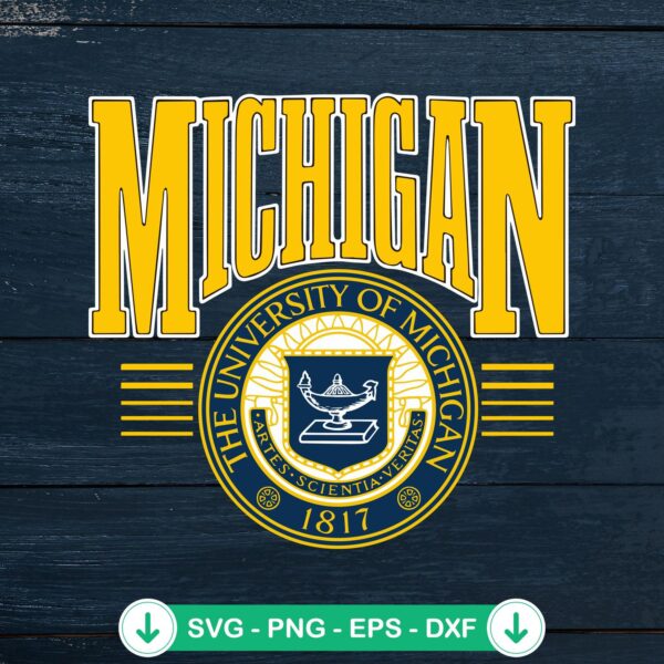 University of Michigan Football SVG file, Cricut SVG cut file
