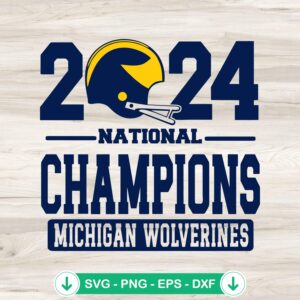 2024 National Championship Michigan SVG file for Cricut