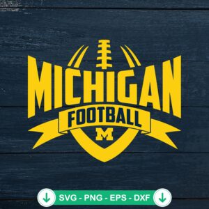 Michigan Football Logo SVG file for Cricut cutting machine