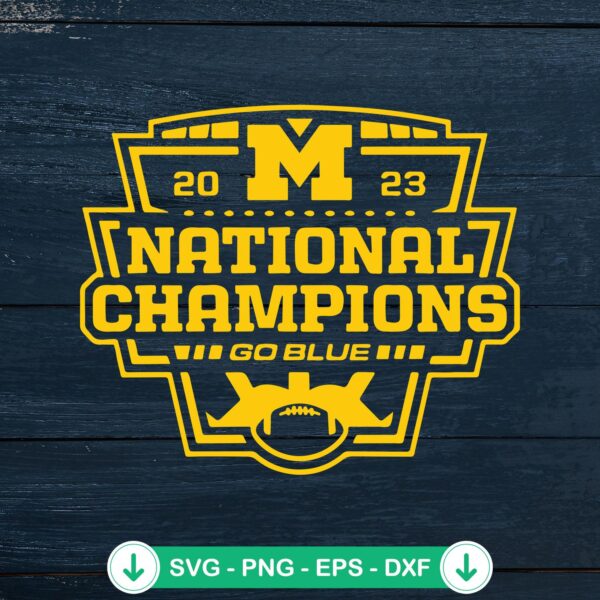 Michigan National Champions SVG file for Cricut cutting machine