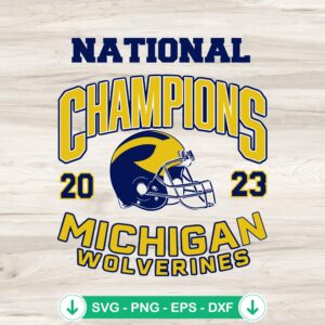Michigan Wolverines 2023 svg file for Cricut cutting machine