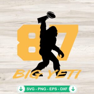 Kansas City Bigfoot Big Yeti svg file for Cricut cutting machine