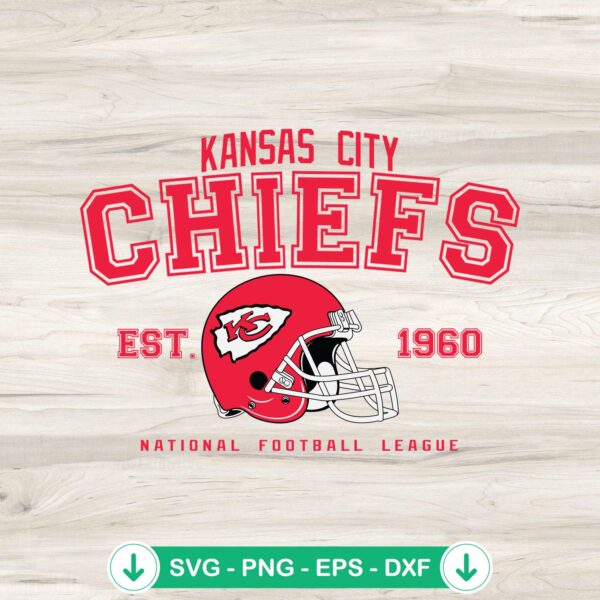 Kansas City Chiefs Est 1960 SVG file for Cricut cutting