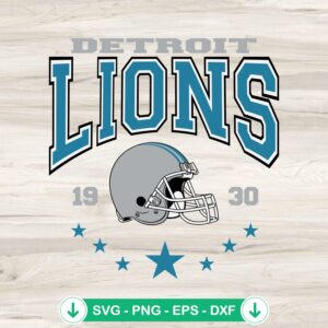 Detroit Lions Football 1930 svg file for cricut, cutting file