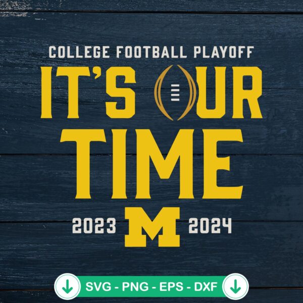 Michigan Wolverines College Football Playoff SVG file