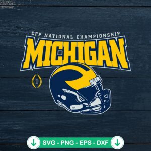 CPP National Champions Michigan SVG file for Cricut and cutting projects